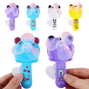 2024 फैशन प्यारा मिनी किड्स हैंडी फैन पोर्टेबल उपहार ग्रीष्मकालीन खिलौने आउटडोर प्रेस्ड छोटे पंखे के लिए कूलिंग हैंडी प्लास्टिक फैन - Product Image 2
