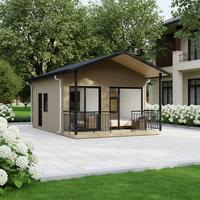 Maison Conteneur en Acier de Luxe 2-3 Chambres Écologique Moderne Préfabriquée Modulaire Extensible 20ft/40ft Villa Bureau Hôtel