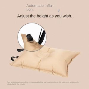 Almohada Inflable de Poliéster Ecológica e Impermeable para Exteriores, Camping, Viajes y Playa, con Tela Elástica y Firmeza Media para Dormir de Lado - Product Image 5