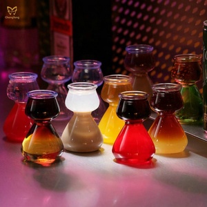 Taza de ajenjo de 120ml, forma de calabaza antigua, vasos de chupito en capas, copa de cóctel divertida única, vaso de jugo, vasos de whisky - Product Image 6