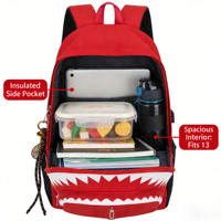 Sac à dos Bouche de Requin pour Hommes et Femmes, Nouvelle Tendance Streetwear 2026, Grand Sac à Dos Imperméable Grande Capacité pour Adolescents Garçons et Filles