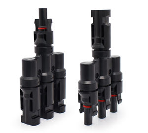 Connecteurs de câbles solaires de type T FFFM+<span class=keywords><strong>MMMF</strong></span> 1 à 3 mâles/femelles parallèles, étanches IP67, pour panneaux solaires photovoltaïques, 1000 V 30 A - Product Image 1
