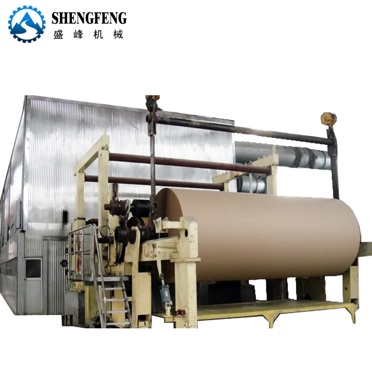 Shengfeng 80tpd carta scanalata e prezzo della macchina per la produzione di carta con rivestimento di prova