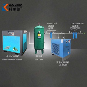 เครื่องอัดอากาศแบบสกรู CLYDOR 7.5KW 10HP 8 บาร์ 380V แบบติดตั้งถาวรสำหรับอุตสาหกรรม - Product Image 6
