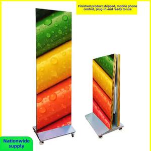 Écran publicitaire intérieur haute définition P1.53P1.8P2P2.5P3 pliable au sol LED SDK IP65 pour poster avant et arrière - Product Image 4