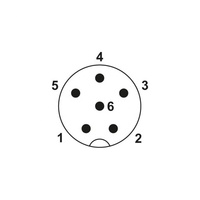 Connecteur solénoïde automobile M8 6 broches mâle en laiton et acier inoxydable, câble BNC étanche avec blindage IP67/IP68/IP69K