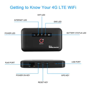 OLAX MF6875 Router 4G LTE, Modem Router CPE 4G Hotspot Hotspot Port RJ45 2600MAh 300Mbps 4G LTE Berjalan