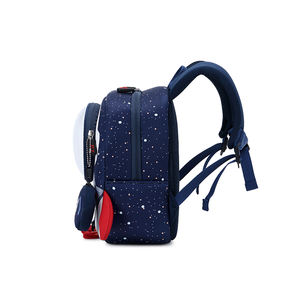 Astronaute mignon dessin animé conception petite école sac à dos RPET néoprène avec fermeture à glissière cadeau d'anniversaire pour femmes étudiants garçons - Product Image 6