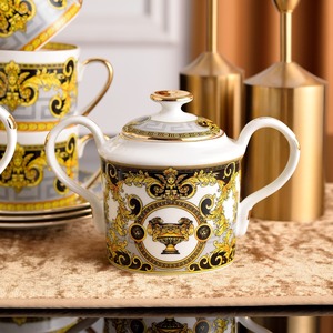 15-Piece Bone China <b>Coffee</b> and Tea <b>Set</b> Including Teapot Milk Pot Sugar Pot with Elegant <b>Gift</b> Box - Product Image 2