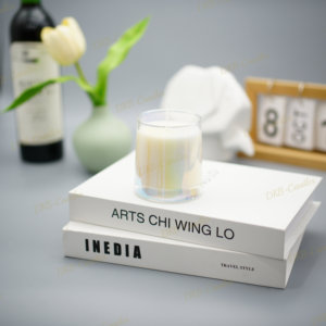 Nueva vela perfumada de vidrio de colores personalizados al por mayor Popular Etiqueta Privada para regalo decoración del hogar - Product Image 6