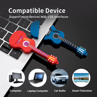 Clé USB créative MIOMGN en forme de guitare ou de violon, en PVC, instrument de musique, 8 Go-128 Go, USB 2.0/3.0, avec logo personnalisé, cadeau, clé USB