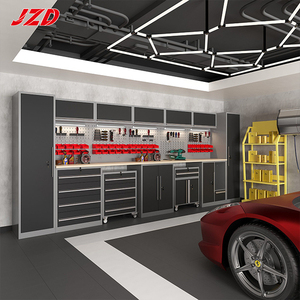 Armoire à outils modulaire JZD sur roulettes, établi <span class=keywords><strong>de</strong></span> garage, <span class=keywords><strong>chariot</strong></span> à outils XXL, armoire à outils pour réparation automobile - Product Image 1
