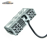 Projecteur LED Super Lumineux CNC à Trois Yeux pour Grille, Étanche IP67, 10000LM, 85W-100W, Faisceau Haut/Bas