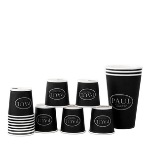 Fornitura di tazze di carta nuziale all'aperto biodegradabile monouso monouso a parete singola - Product Image 1