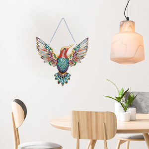 จี้อะคริลิคโลหะแขวนผนังภาพวาดรูป<span class=keywords><strong>นก</strong></span>บินแบบทำมือ - Product Image 2