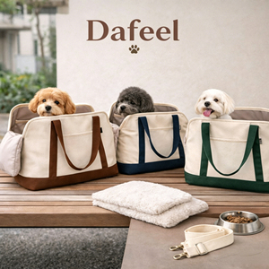 Custom Canvas Pet Carrier Bag Portable Soft Side <b>Puppy</b> Dog Travel Tote Handbag - Product Image 1