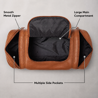 Sac de toilette pour homme en cuir PU avec logo personnalisé, grande capacité, trousse de toilette de voyage, pochette de maquillage imperméable, vente en gros
