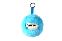 Radio FM portable en peluche mignonne avec haut-parleurs audio sans fil et porte-clés de dessin animé – Équipement sonore