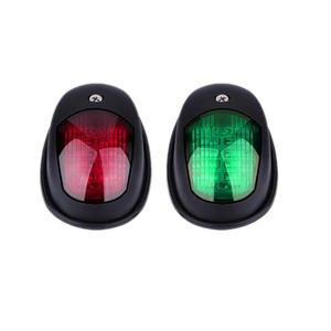 12V 보트 <span class=keywords><strong>LED</strong></span> 항해등 해양 신호등 선미 적색 녹색 포트 스타보드등 폰툰 배스 보트용 - Product Image 4
