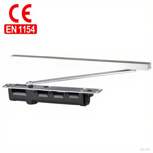 Ferme-porte de cuisine extérieure moderne certifié CE en fonte dissimulé à came double sans obstruction pour usage hôtelier - Product Image 1