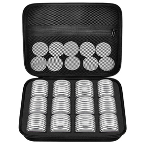 Chống sốc EVA xách tay đồng xu trường hợp cho 84 miếng đô la tiền xu Collector hộp chủ hộp pouch bag với Padding <span class=keywords><strong>Foam</strong></span>-Trường hợp chỉ - Product Image 1