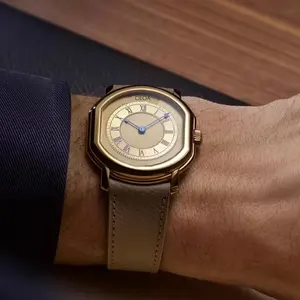 Montre pour homme CILOA, ronde, rétro, personnalisable, tendance, élégante, décontractée, étanche, à quartz - Product Image 3