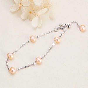 Zhuji Wholesale Fashion Versatile Freshwater <b>Pearl</b> <b>Bracelet</b> Simple Copper with <b>Gold</b>-Plated Finish Ins Style Gift - Product Image 3