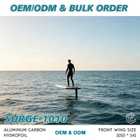 AXIS SURGE 1010 Hydrofoil Wing Foil en fibre de carbone, performances optimales en vent léger, adapté aux riders de grande taille, glisse stable, équipement de sports nautiques