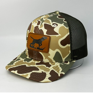 Özel şirket şapka Gorras deri yama işlemeli <span class=keywords><strong>Snapback</strong></span> kap Mens siyah Camo Richardson 112 kamyon şoförü şapkaları - Product Image 6
