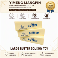 YIMENG Jouet Squishy Géant en Forme de Barre de Beurre 24cm en Mousse PU à Remontée Lente, Réaliste, Anti-stress, à Presser, pour 14 ans et plus, Personnalisable