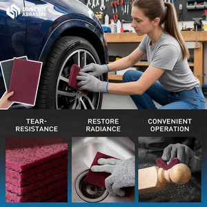Khăn chà rửa 6x9 inch OEM 10mm độ nhám trung bình, oxit nhôm, siêu bền, nhiều màu sắc, cuộn, dùng trong công nghiệp - Product Image 3