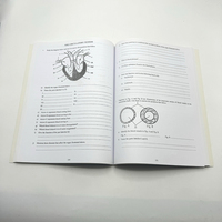 Fabricant chinois d'impression de livres, impression personnalisée en couleur, manuel scolaire à couverture souple pour les étudiants