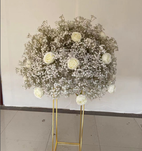 Centros de Mesa de Flores para Boda <span class=keywords><strong>Super</strong></span> Z, Arreglo de Flores Artificiales de Seda, Bola de Flores de Gypsophila, Camino de Mesa de Flores de Baby Breath - Product Image 6