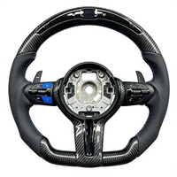 Volant en cuir perforé en fibre de carbone mate pour BM/W F20 F22 F25 F26 F32 F36 X1 X3 X5 M2 M3 M4 M5, ajustement personnalisé