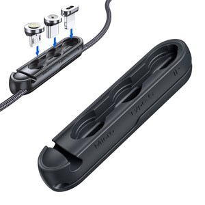 Boîte à fiches magnétiques 3-en-1 Type-C <span class=keywords><strong>Micro</strong></span> USB Cable Plug Magnet Connector Head Container - Product Image 1
