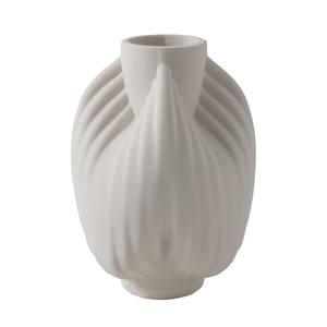 Vaso scultoreo in porcellana con design 3D testurizzato per l'arredamento del soggiorno - Product Image 3