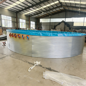 <span class=keywords><strong>Bassin</strong></span> à poissons <span class=keywords><strong>en</strong></span> acier galvanisé avec revêtement <span class=keywords><strong>en</strong></span> toile, grande piscine aquatique pour l'élevage et l'irrigation des vergers et le jardinage - Product Image 3