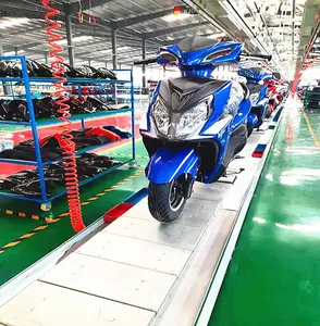 Semi otomatis Slat jalur konveyor sepeda motor lini perakitan produsen profesional