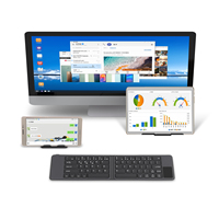 Teclado Ergonómico Plegable con Diseño Coreano, Inalámbrico y Portátil con Panel Táctil para Teléfono Móvil, Tableta y Computadora Portátil