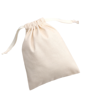 Sac à cordon écologique 100% coton biologique, en lin recyclé, petit sac en toile de mousseline réutilisable, imprimé en sérigraphie, prix abordable - Product Image 1