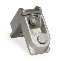 Connecteur d'angle pivotant en alliage d'aluminium moderne résistant à l'eau pour profil de fenêtre, garantie à vie