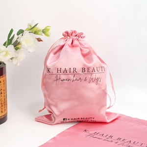 Luxury Soft Pink Satin Gift <b>Bags</b> Clothes Packing Draw <b>String</b> <b>Bag</b> Satin Silk Drawstring <b>Bag</b> for Gift Present - Product Image 2