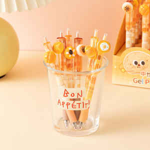 قلم ماء بلاستيكي للنساء 1 لطيف على شكل كرتون قلم خبز عرض كتابة للطلاب رسم وإزالة الضغط - Product Image 2