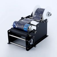 Applicateur d'étiquettes semi-automatique bocal en verre boîte de conserve tube rond crayon baume à lèvres bouteille d'eau en plastique étiqueteuse étiqueteuse