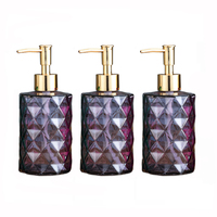 Bouteille de lavage corporel liquide HBC multifonctionnelle de 400ml pour désinfectant pour les mains en verre pour salle de bain bouteille de lotion