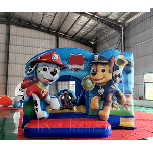 Castillo inflable comercial de dibujos animados para perros, gorila inflable para niños con tobogán y área de salto para alquiler de fiestas - Product Image 1