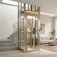 Ascenseur intérieur sans puits personnalisé de 2 à 5 étages, ascenseur à traction, ascenseur résidentiel intérieur, facile à installer