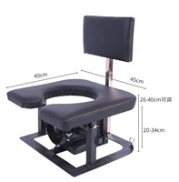 Chaise sexuelle japonaise SM pour position face à la face, avec dispositif de consommation d'eau bénite, pour entraînement de punition de goût fort et usage comme outil de toilette pour esclave canin