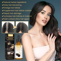 Personnalisé Ganoderma Batana Argan Castor Gingembre Science-soutenu Sérum pour les cheveux du cuir chevelu Favorise Visiblement-Épais Léger