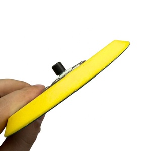 Tampon <span class=keywords><strong>de</strong></span> polissage orbital aléatoire double action PSA <span class=keywords><strong>de</strong></span> 5 pouces, 6 trous, 125 mm, épaisseur <span class=keywords><strong>de</strong></span> 9 mm, dureté moyenne, PU OEM, pour le detailing automobile - Product Image 3
